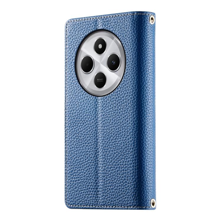 For Redmi 14C 4G / 14R / A4 5G / A3 Pro Stitching Multi-card Zipper Wallet Leather Phone Case with Short Strap