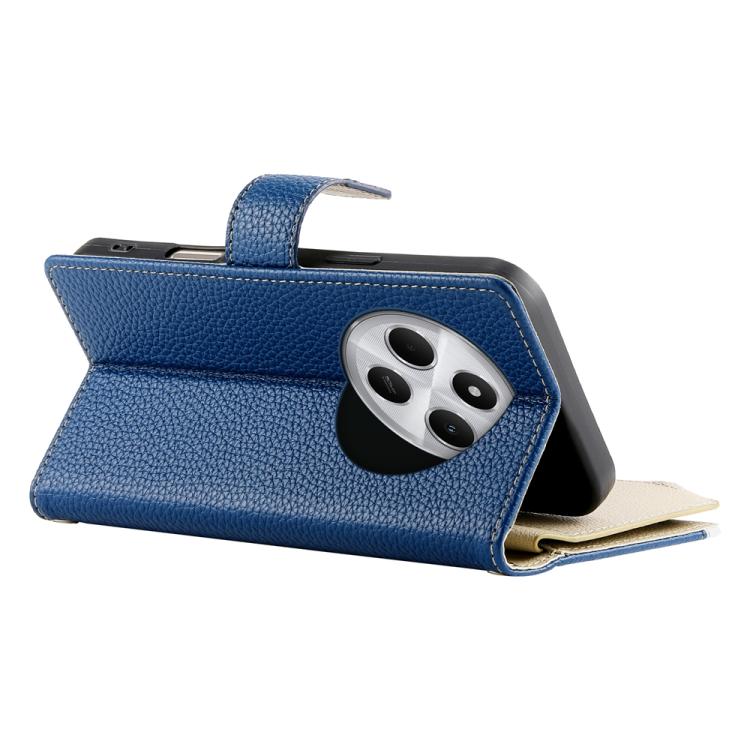 For Redmi 14C 4G / 14R / A4 5G / A3 Pro Stitching Multi-card Zipper Wallet Leather Phone Case with Short Strap