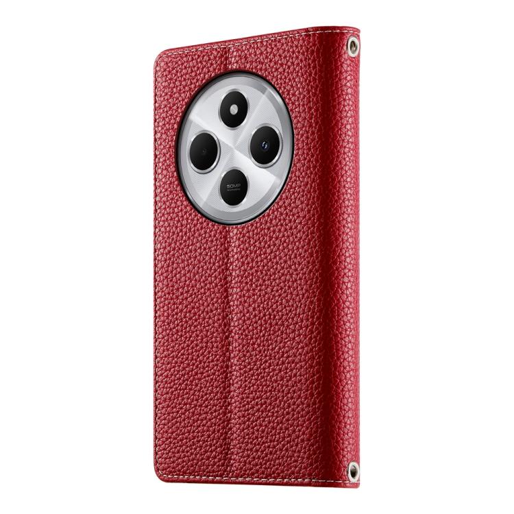 For Redmi 14C 4G / 14R / A4 5G / A3 Pro Stitching Multi-card Zipper Wallet Leather Phone Case with Short Strap