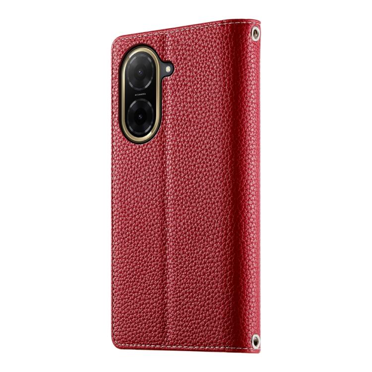 For Redmi A5 4G 171.7mm / Xiaomi Poco C71 Stitching Multi-card Zipper Wallet Leather Phone Case with Short Strap