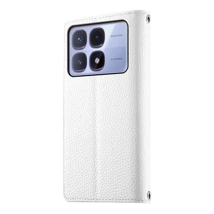 For Redmi K70 Ultra Stitching Multi-card Zipper Wallet Leather Phone Case with Short Strap