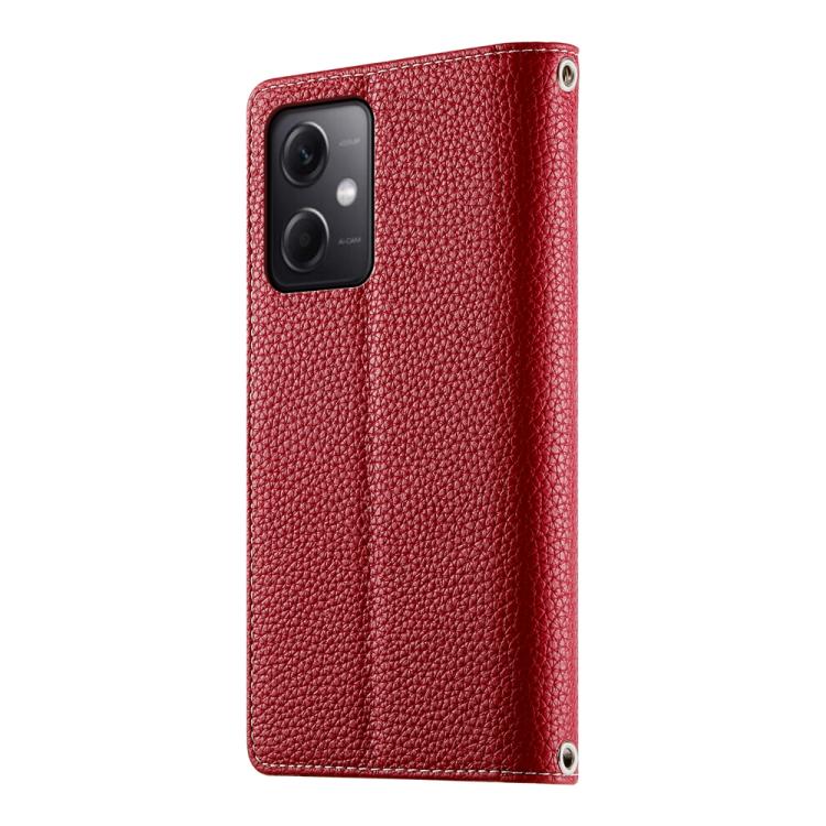 For Redmi Note 12 5G Global / Xiaomi Poco X5 Stitching Multi-card Zipper Wallet Leather Phone Case with Short Strap
