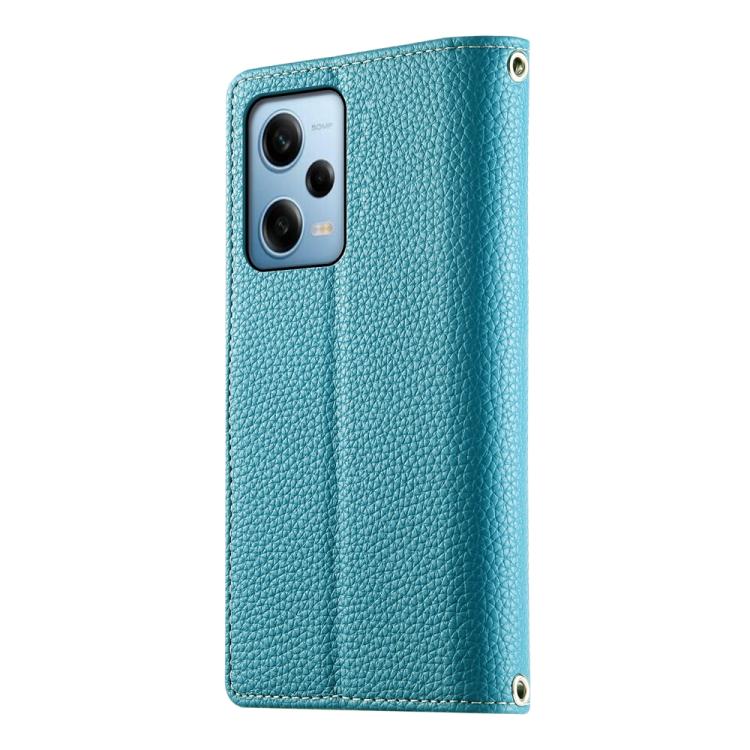 For Redmi Note 12 Pro 5G Global Stitching Multi-card Zipper Wallet Leather Phone Case with Short Strap