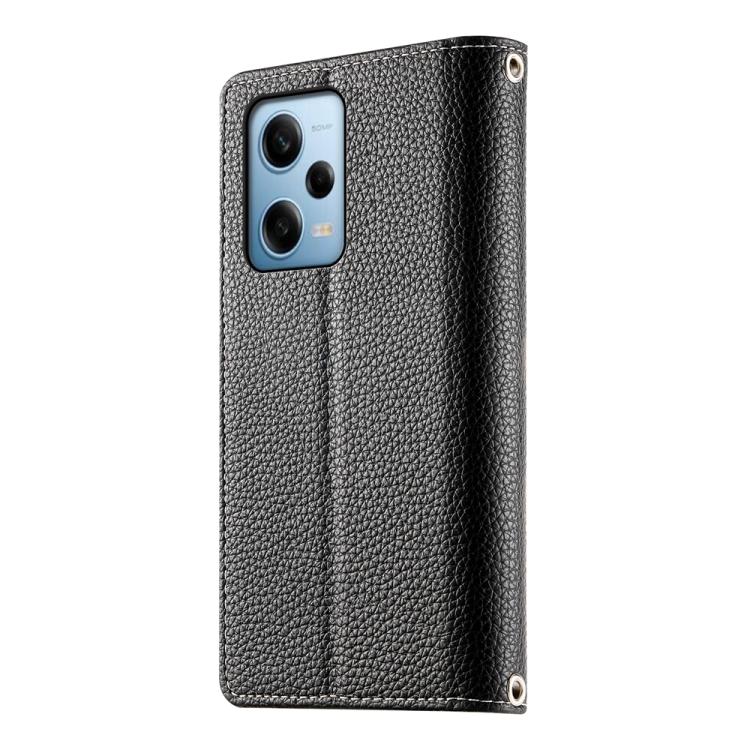 For Redmi Note 12 Pro 5G Global Stitching Multi-card Zipper Wallet Leather Phone Case with Short Strap