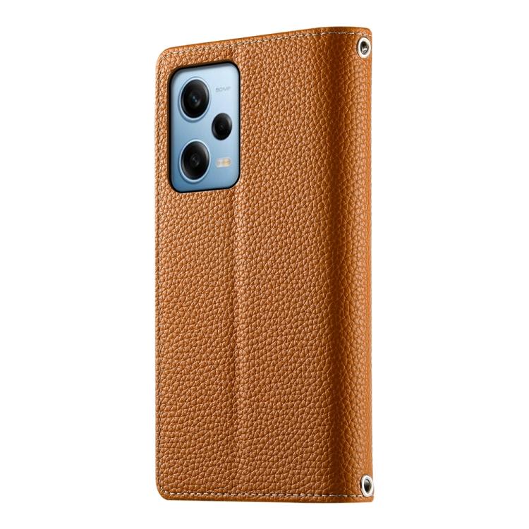For Redmi Note 12 Pro 5G Global Stitching Multi-card Zipper Wallet Leather Phone Case with Short Strap