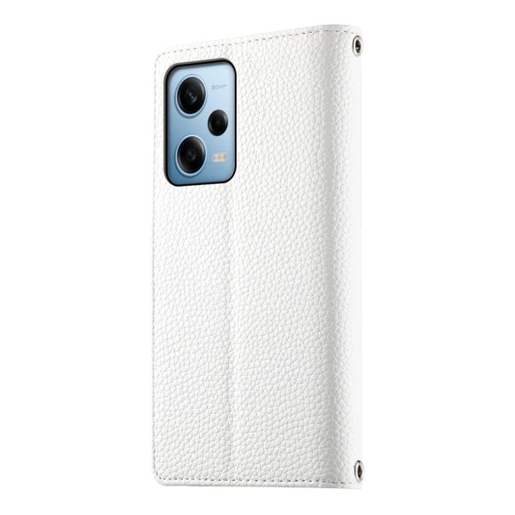 For Redmi Note 12 Pro 5G Global Stitching Multi-card Zipper Wallet Leather Phone Case with Short Strap