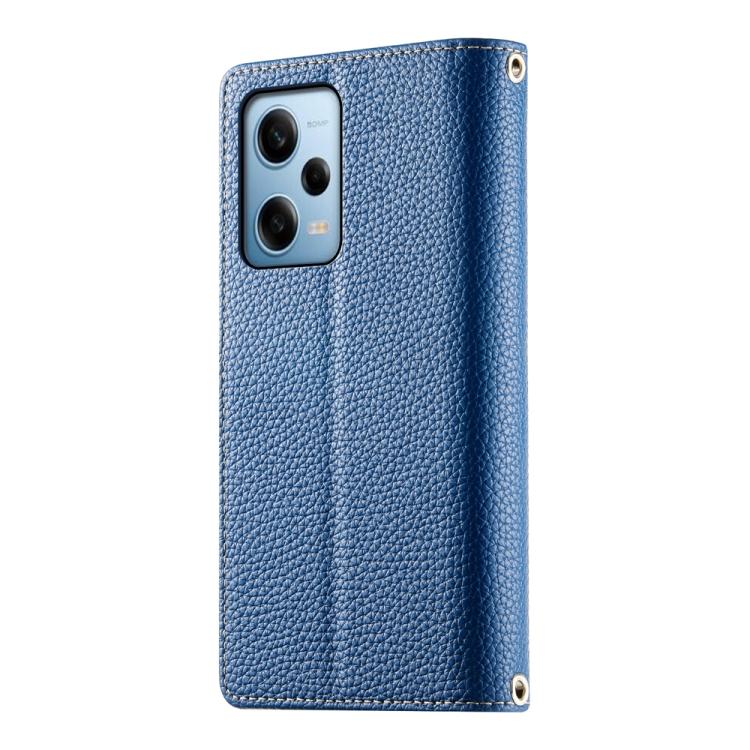 For Redmi Note 12 Pro 5G Global Stitching Multi-card Zipper Wallet Leather Phone Case with Short Strap