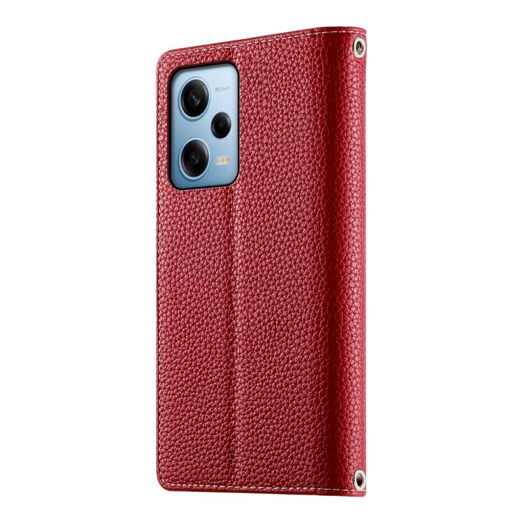 For Redmi Note 12 Pro 5G Global Stitching Multi-card Zipper Wallet Leather Phone Case with Short Strap