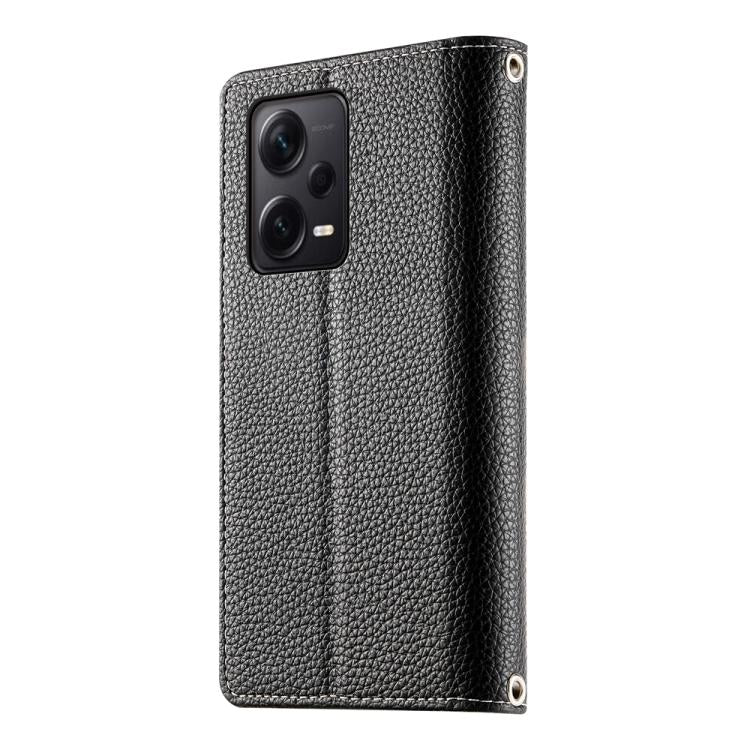 For Redmi Note12 Pro+ Global / Note12 Explorer Stitching Multi-card Zipper Wallet Leather Phone Case with Short Strap