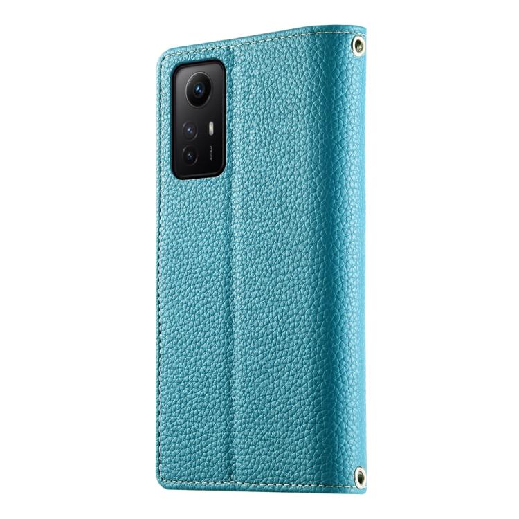 For Redmi Note 12S 4G / Note 11 4G Global Stitching Multi-card Zipper Wallet Leather Phone Case with Short Strap