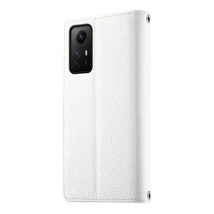For Redmi Note 12S 4G / Note 11 4G Global Stitching Multi-card Zipper Wallet Leather Phone Case with Short Strap