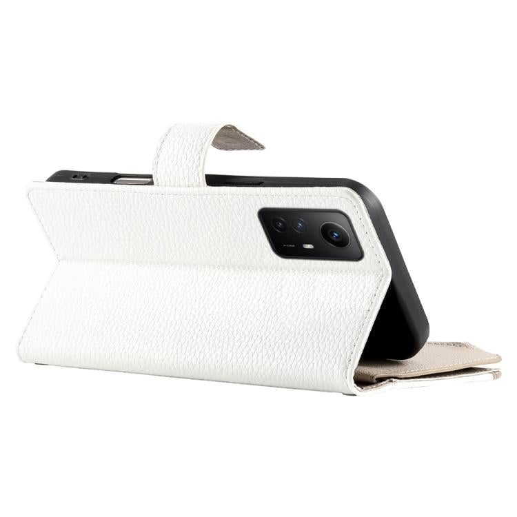 For Redmi Note 12S 4G / Note 11 4G Global Stitching Multi-card Zipper Wallet Leather Phone Case with Short Strap