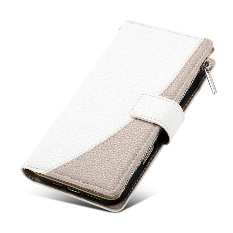 For Redmi Note 12S 4G / Note 11 4G Global Stitching Multi-card Zipper Wallet Leather Phone Case with Short Strap