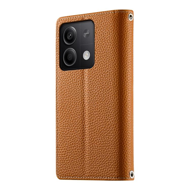 For Redmi Note 13 5G Global Stitching Multi-card Zipper Wallet Leather Phone Case with Short Strap