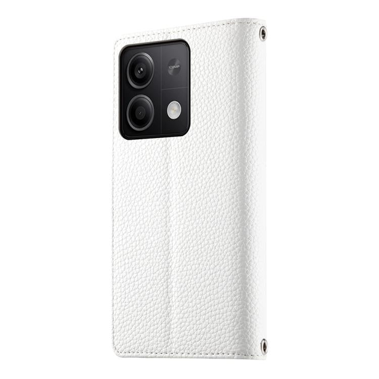 For Redmi Note 13 5G Global Stitching Multi-card Zipper Wallet Leather Phone Case with Short Strap