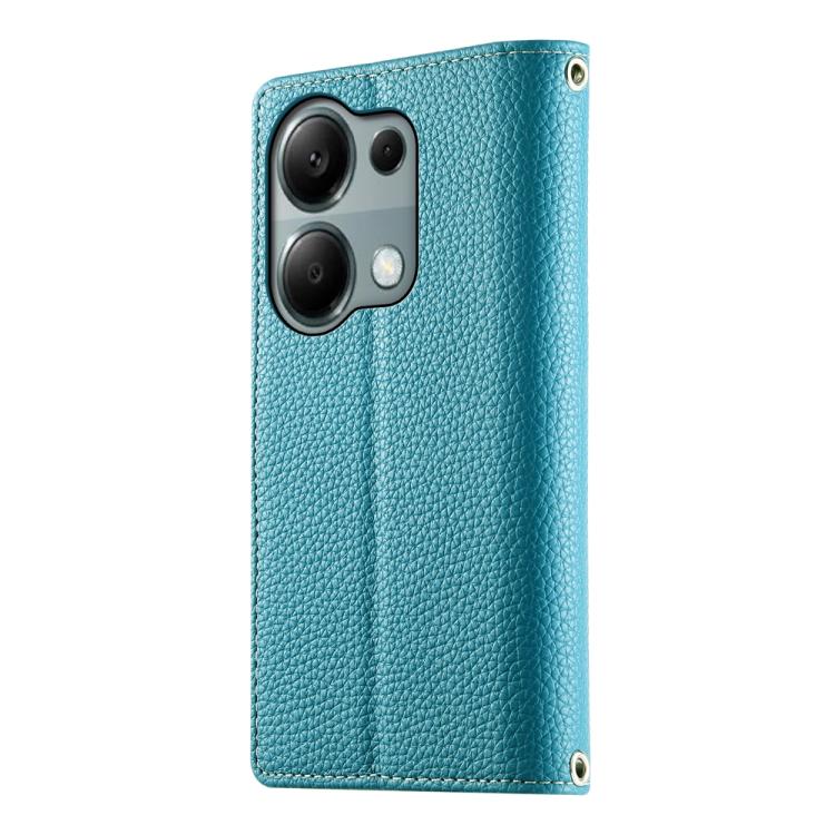 For Redmi Note 13 Pro 4G / Poco M6 Pro Stitching Multi-card Zipper Wallet Leather Phone Case with Short Strap