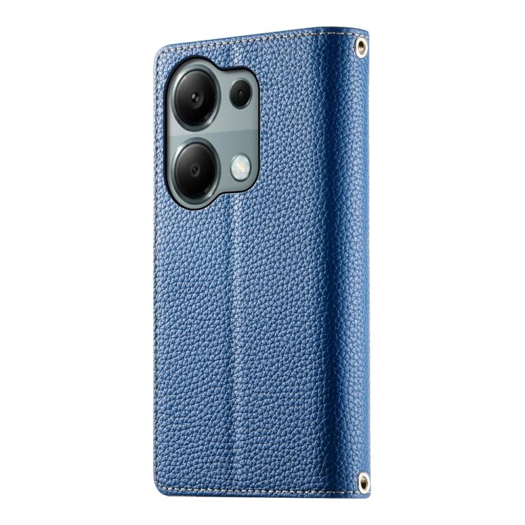 For Redmi Note 13 Pro 4G / Poco M6 Pro Stitching Multi-card Zipper Wallet Leather Phone Case with Short Strap