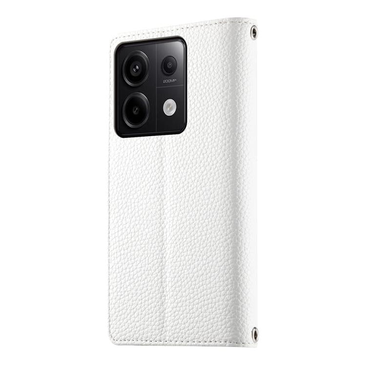 For Redmi Note 13 Pro / Xiaomi Poco X6 Stitching Multi-card Zipper Wallet Leather Phone Case with Short Strap