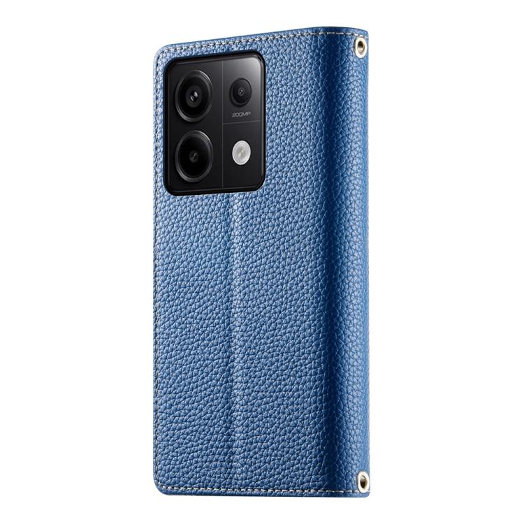 For Redmi Note 13 Pro / Xiaomi Poco X6 Stitching Multi-card Zipper Wallet Leather Phone Case with Short Strap