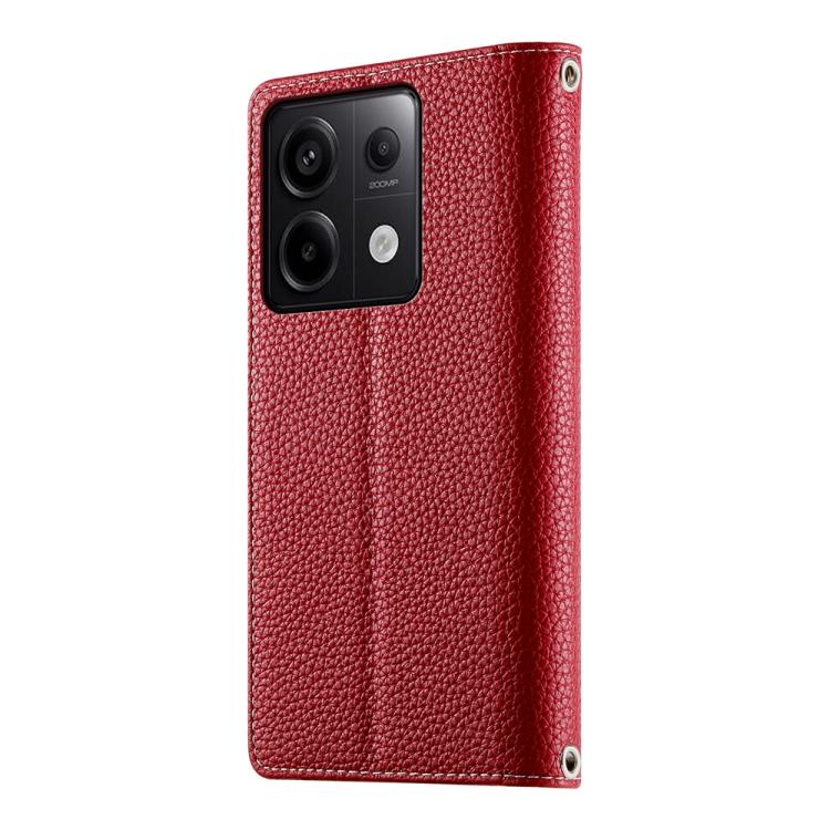 For Redmi Note 13 Pro / Xiaomi Poco X6 Stitching Multi-card Zipper Wallet Leather Phone Case with Short Strap