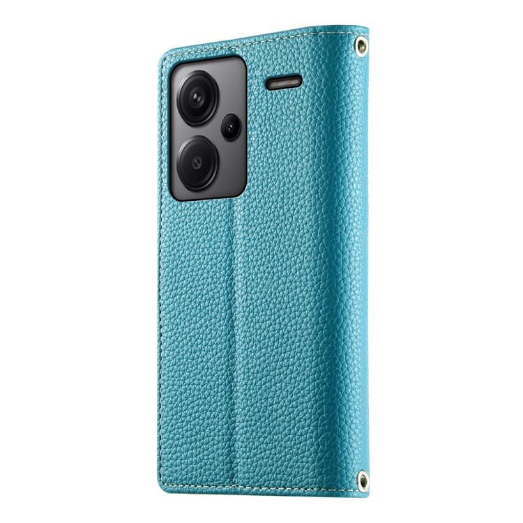 For Redmi Note 13 Pro+ Global Stitching Multi-card Zipper Wallet Leather Phone Case with Short Strap