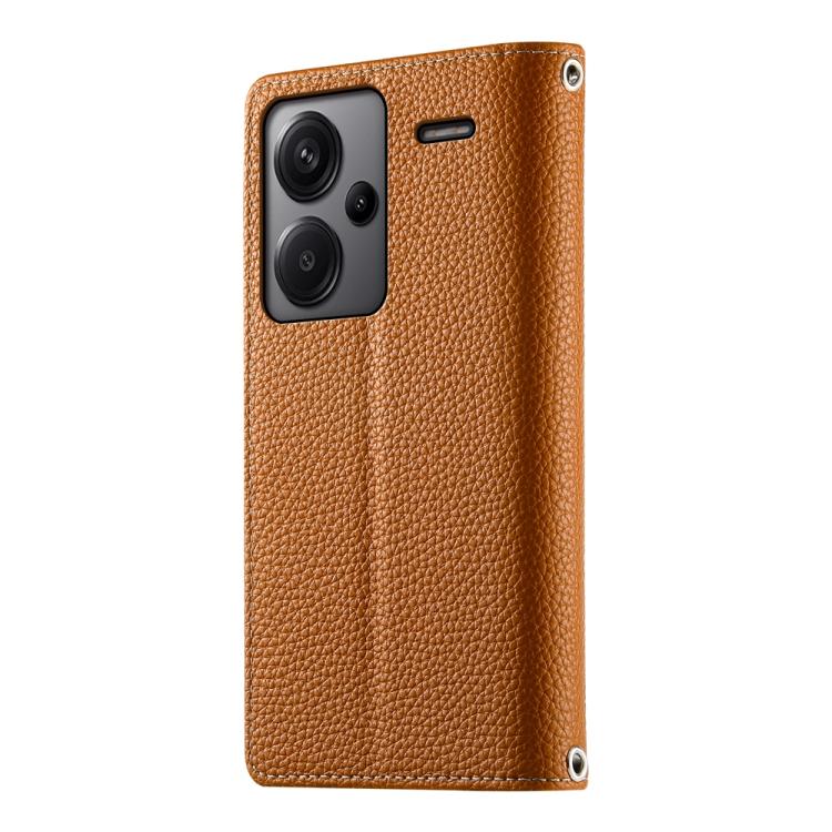 For Redmi Note 13 Pro+ Global Stitching Multi-card Zipper Wallet Leather Phone Case with Short Strap