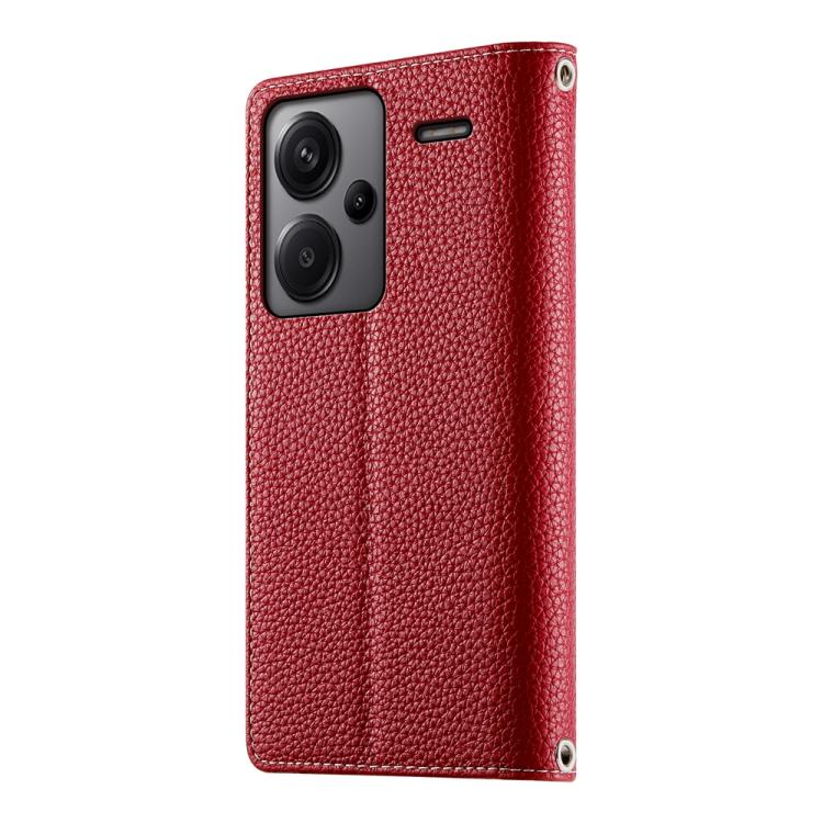 For Redmi Note 13 Pro+ Global Stitching Multi-card Zipper Wallet Leather Phone Case with Short Strap