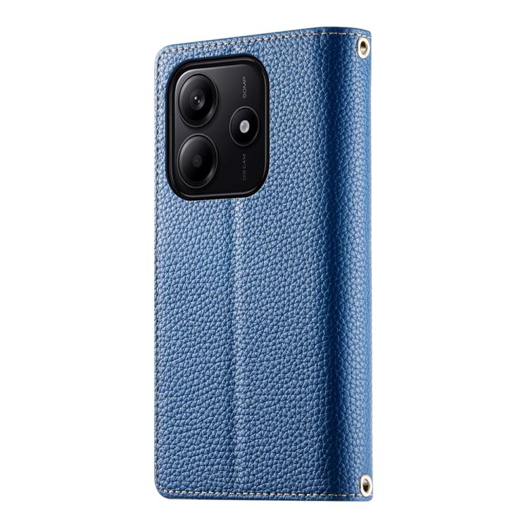 For Redmi Note 14 5G Global Stitching Multi-card Zipper Wallet Leather Phone Case with Short Strap