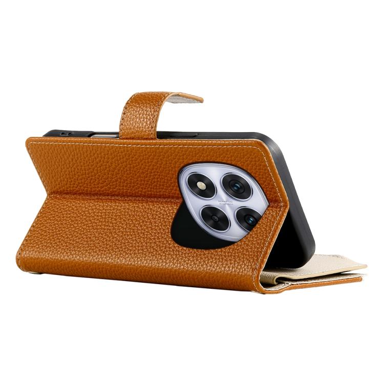 For Redmi Note 14 Pro 5G / Note 14 Pro+ 5G Stitching Multi-card Zipper Wallet Leather Phone Case with Short Strap