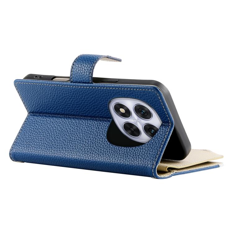For Redmi Note 14 Pro 5G / Note 14 Pro+ 5G Stitching Multi-card Zipper Wallet Leather Phone Case with Short Strap