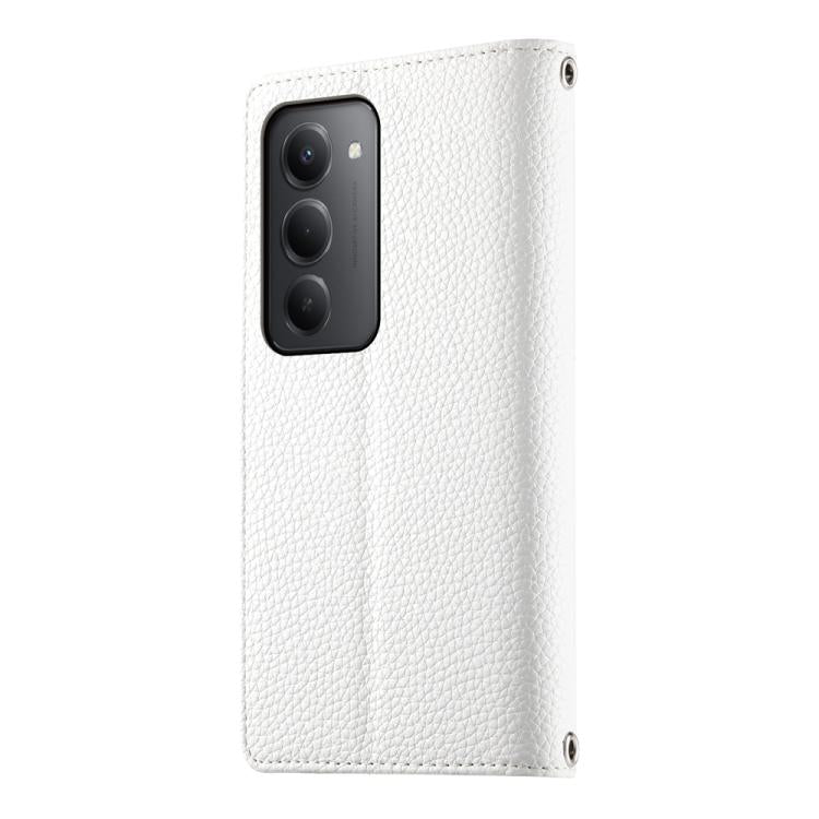 For Redmi 15 5G Global / 15 4G SEA 169.5mm Stitching Multi-card Zipper Wallet Leather Phone Case with Short Strap