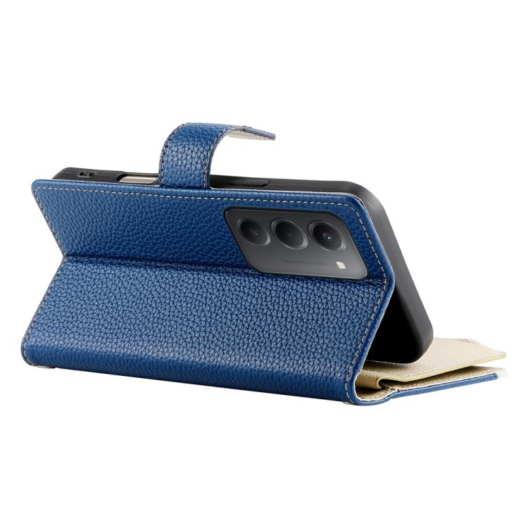 For Redmi 15 5G Global / 15 4G SEA 169.5mm Stitching Multi-card Zipper Wallet Leather Phone Case with Short Strap