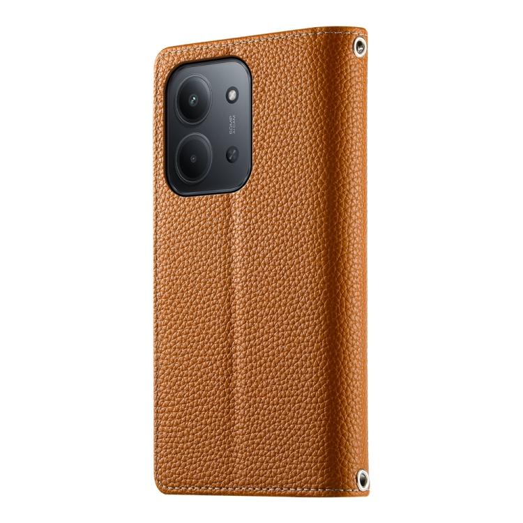 For Redmi 15C 5G / 4G Global 171mm / Poco C85 4G Stitching Multi-card Zipper Wallet Leather Phone Case with Short Strap