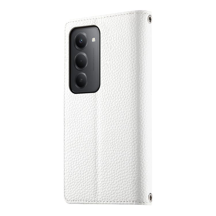For Redmi 15 5G / 4G EU 171mm Stitching Multi-card Zipper Wallet Leather Phone Case with Short Strap