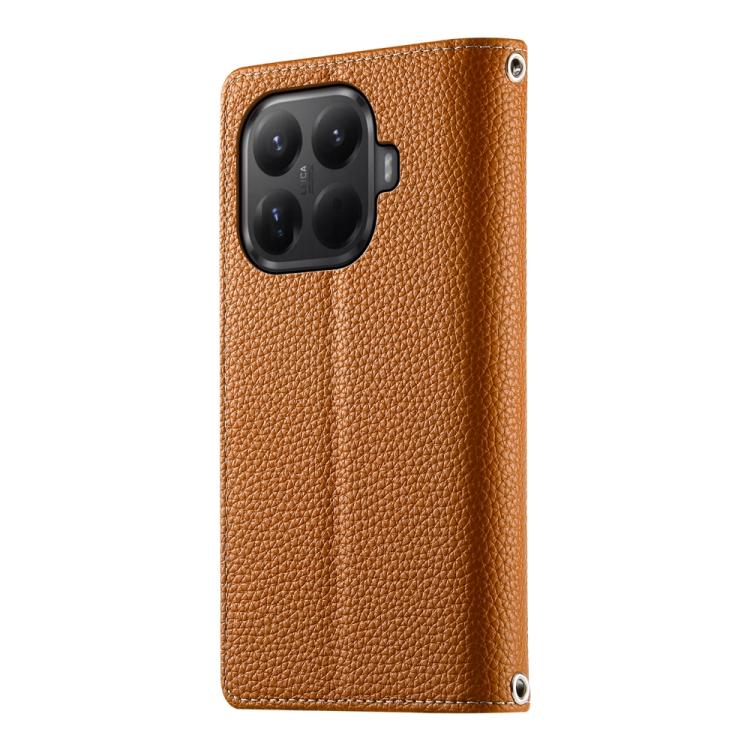 For Xiaomi 15T Pro 5G Stitching Multi-card Zipper Wallet Leather Phone Case with Short Strap