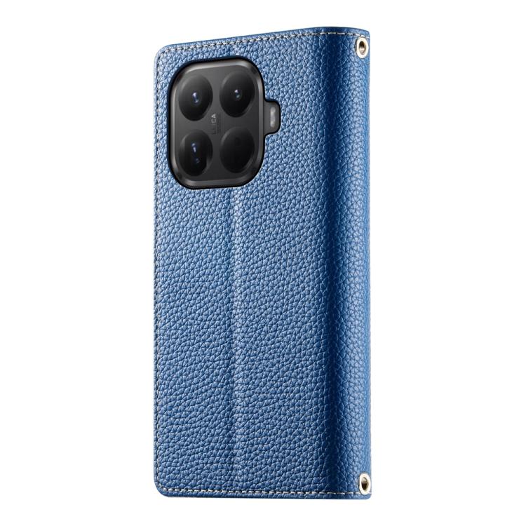 For Xiaomi 15T Pro 5G Stitching Multi-card Zipper Wallet Leather Phone Case with Short Strap
