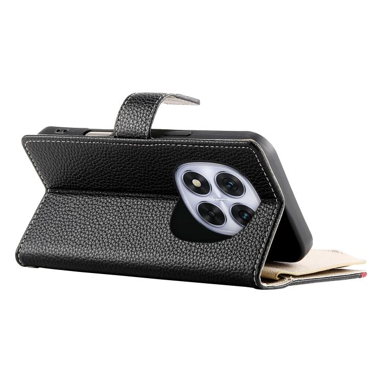 For Redmi Note 15 4G / 5G 164mm / Poco M8 5G Stitching Multi-card Zipper Wallet Leather Phone Case with Short Strap