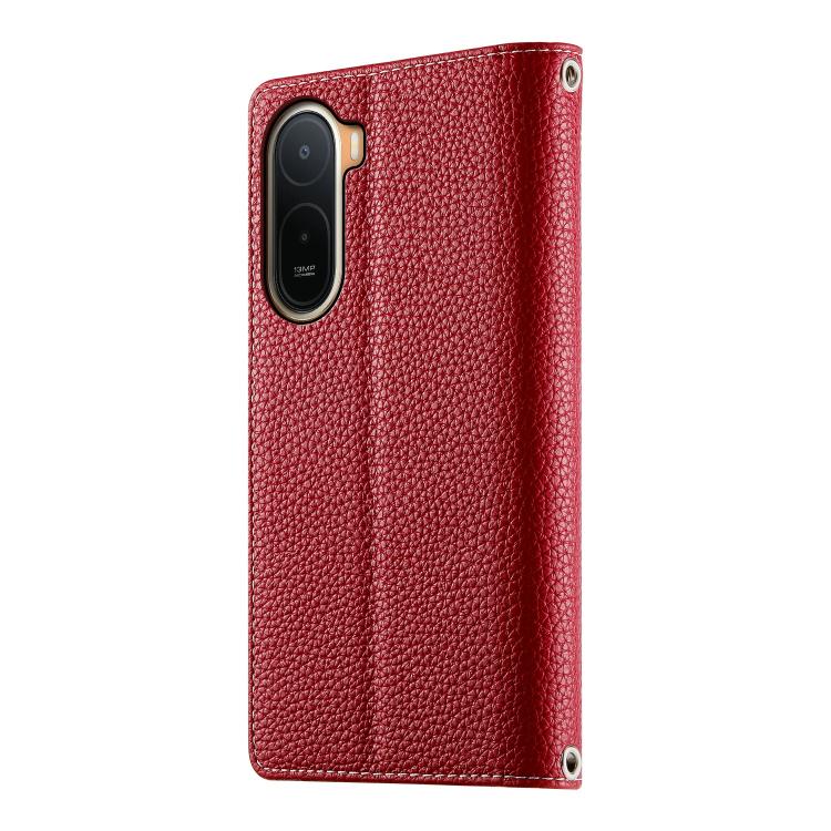 For Redmi A7 Pro 4G / 5G 171mm / Poco C85x 5G Stitching Multi-card Zipper Wallet Leather Phone Case with Short Strap