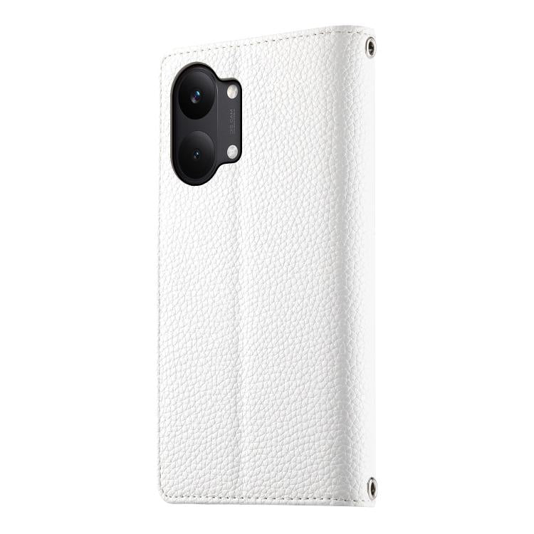 For Redmi Turbo 5 Max 5G / Poco X8 Pro Max 5G Stitching Multi-card Zipper Wallet Leather Phone Case with Short Strap