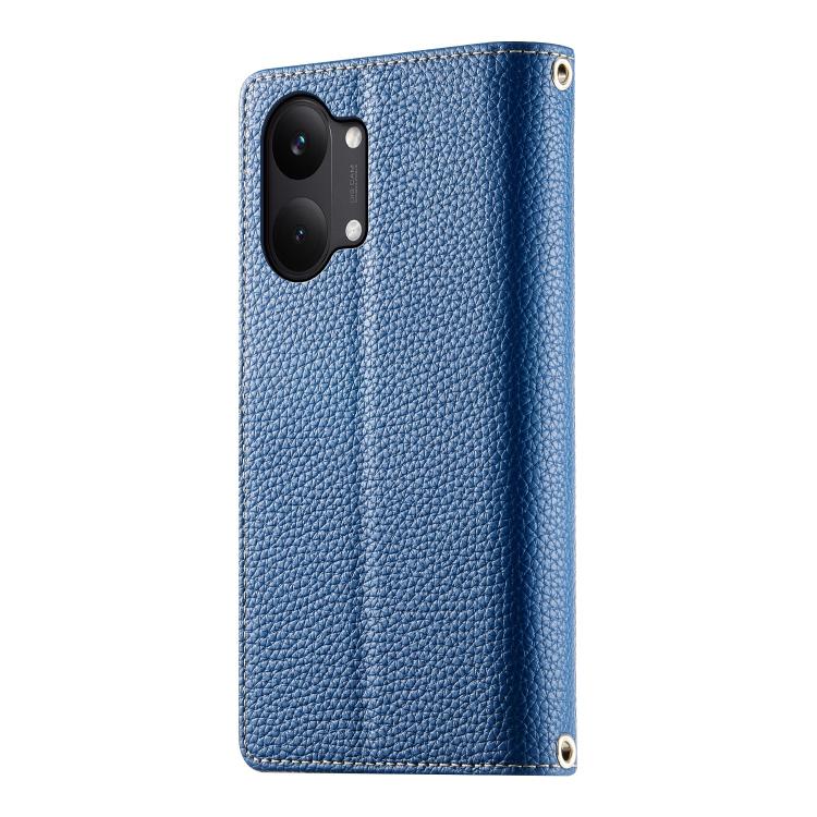 For Redmi Turbo 5 Max 5G / Poco X8 Pro Max 5G Stitching Multi-card Zipper Wallet Leather Phone Case with Short Strap