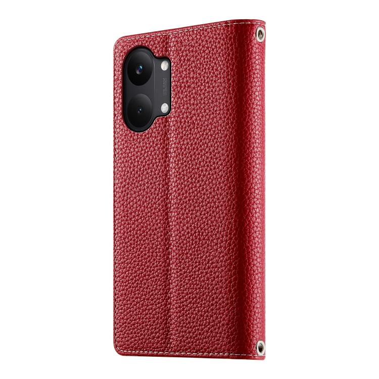 For Redmi Turbo 5 Max 5G / Poco X8 Pro Max 5G Stitching Multi-card Zipper Wallet Leather Phone Case with Short Strap