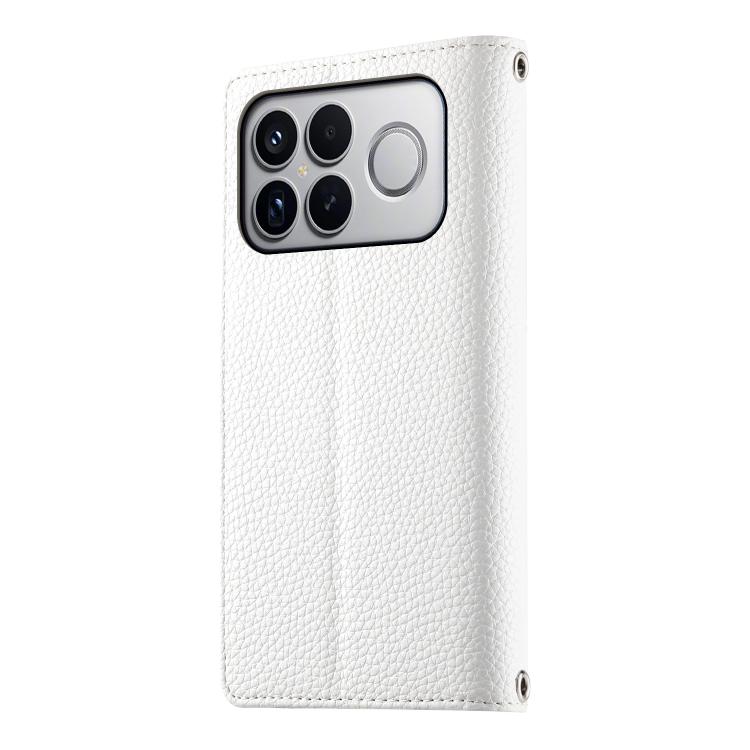 For Redmi K90 Pro Max / Poco F8 Ultra 5G Stitching Multi-card Zipper Wallet Leather Phone Case with Short Strap