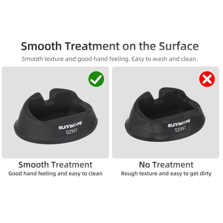 For Insta360 X5 / X4 Sunnylife Silicone Stand Base Tabletop Base - Black
