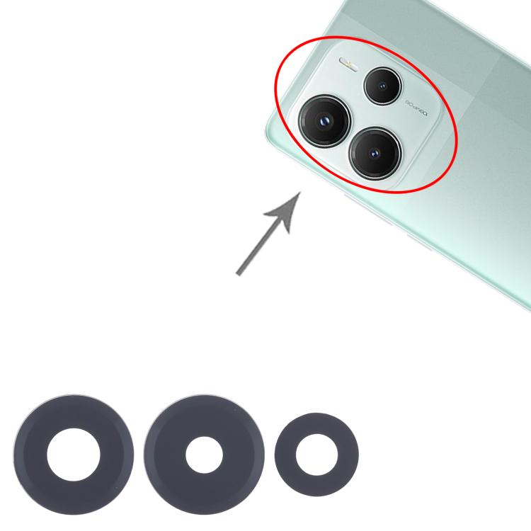For Xiaomi Redmi Note 14 5G 10set OEM Back Camera Lens