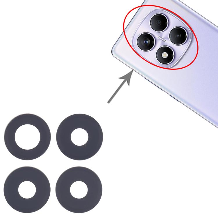 For Xiaomi Redmi Note 14 Pro 4G 10set OEM Back Camera Lens