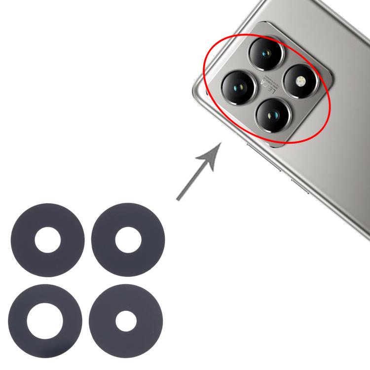 For Xiaomi 14T 5G 10set OEM Back Camera Lens