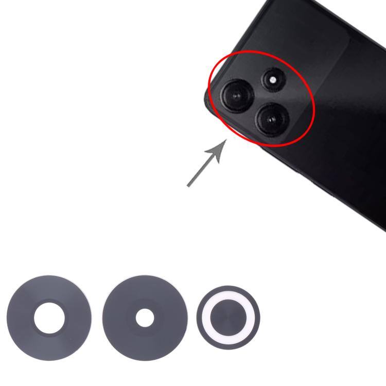 For Xiaomi Poco M6 Plus 10set OEM Back Camera Lens