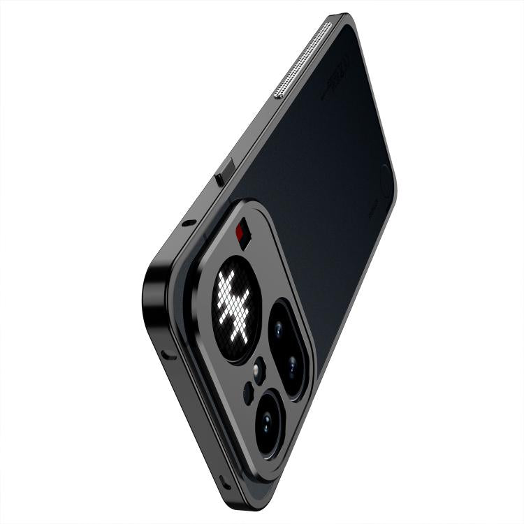 For Nothing Phone 4a Pro Metal Frame Heat Dissipation Phone Case with Camera Guard Ring
