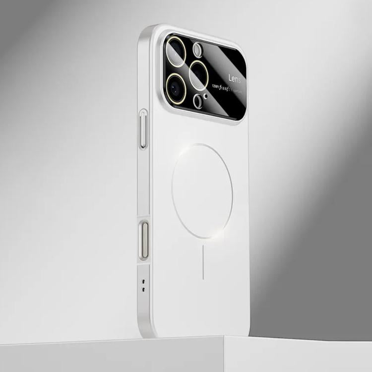 For iPhone 16 Pro Max Kalebol Large Window MagSafe Frosted PC Phone Case