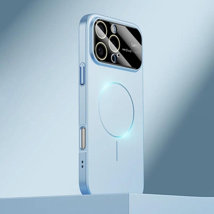 For iPhone 16 Pro Max Kalebol Large Window MagSafe Frosted PC Phone Case